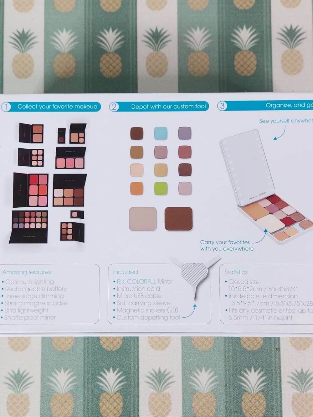 LimeLife Riki Colorful Lighted Mirror - Picture 4 of 8